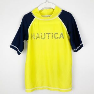 Nautica - 4 Boys Yellow & Blue Rashguard